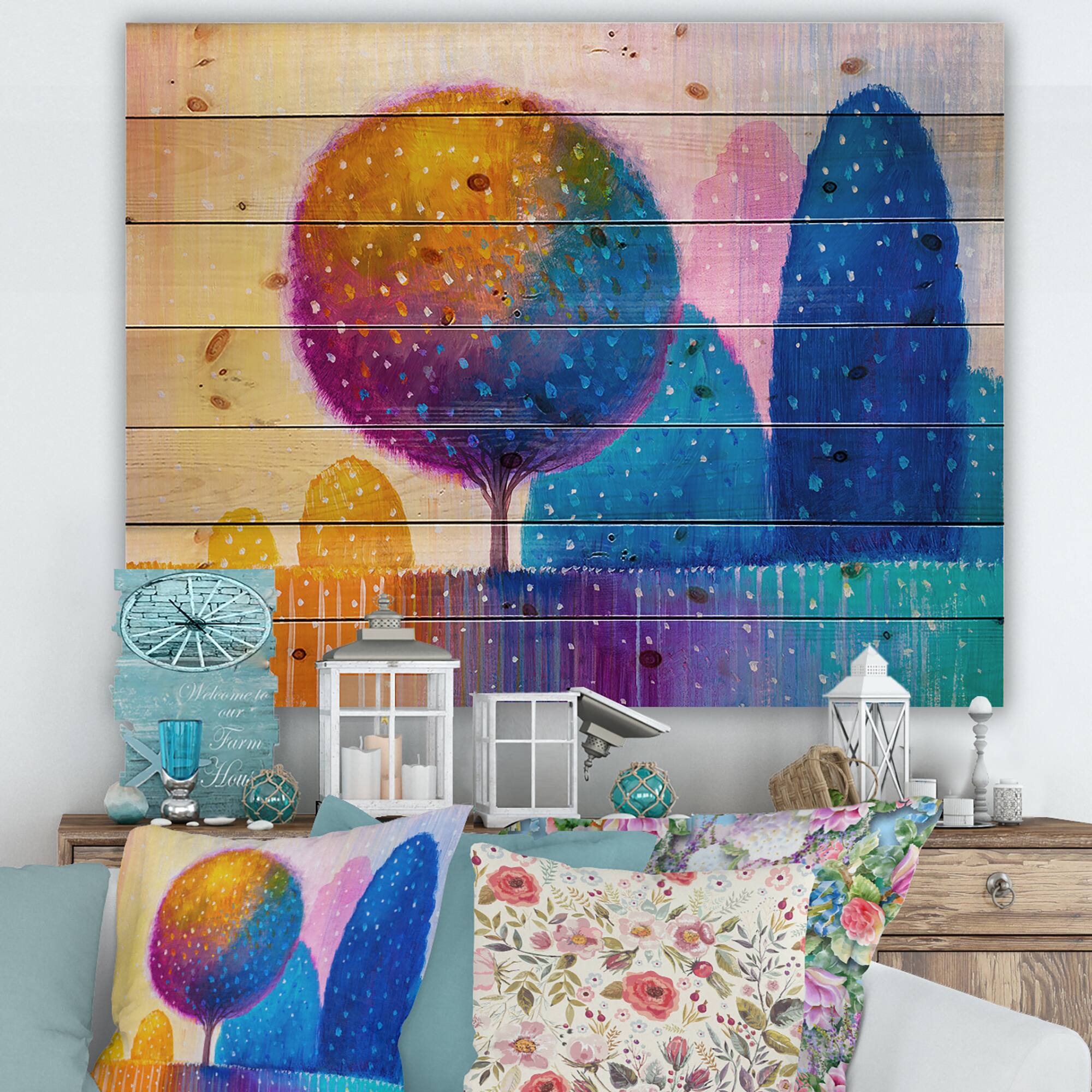 Designart - Colourful Ornamental Trees X